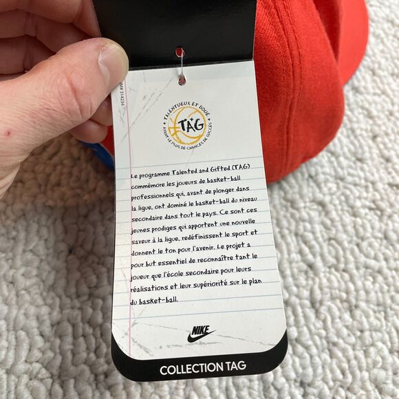 Nike Jason Kidd Hat Cap Fitted 7-3/4 Orange Joseph Pilots High School Air Jordan - Picture 5 of 14